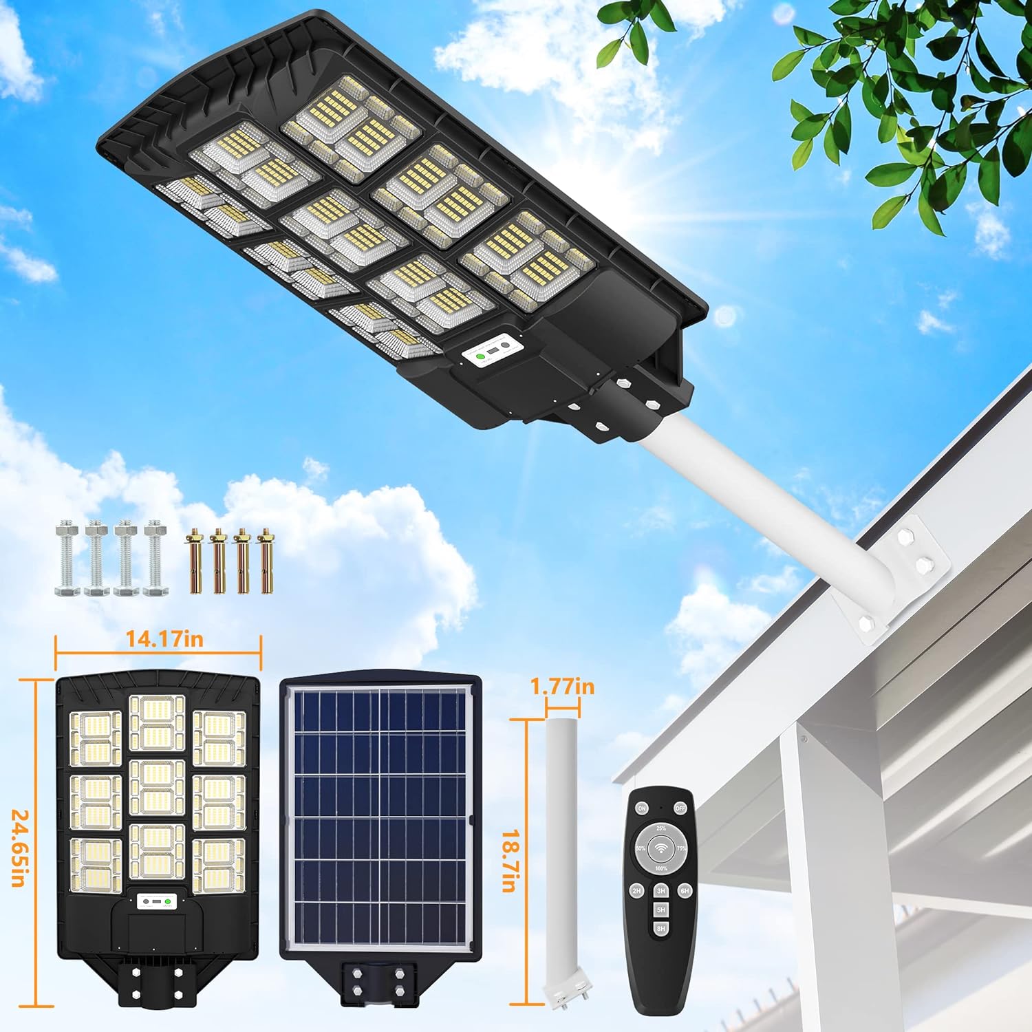 Amazon.co.jp : 【1392個LED・大型 超明るい 】LED ソーラー街灯 屋外 