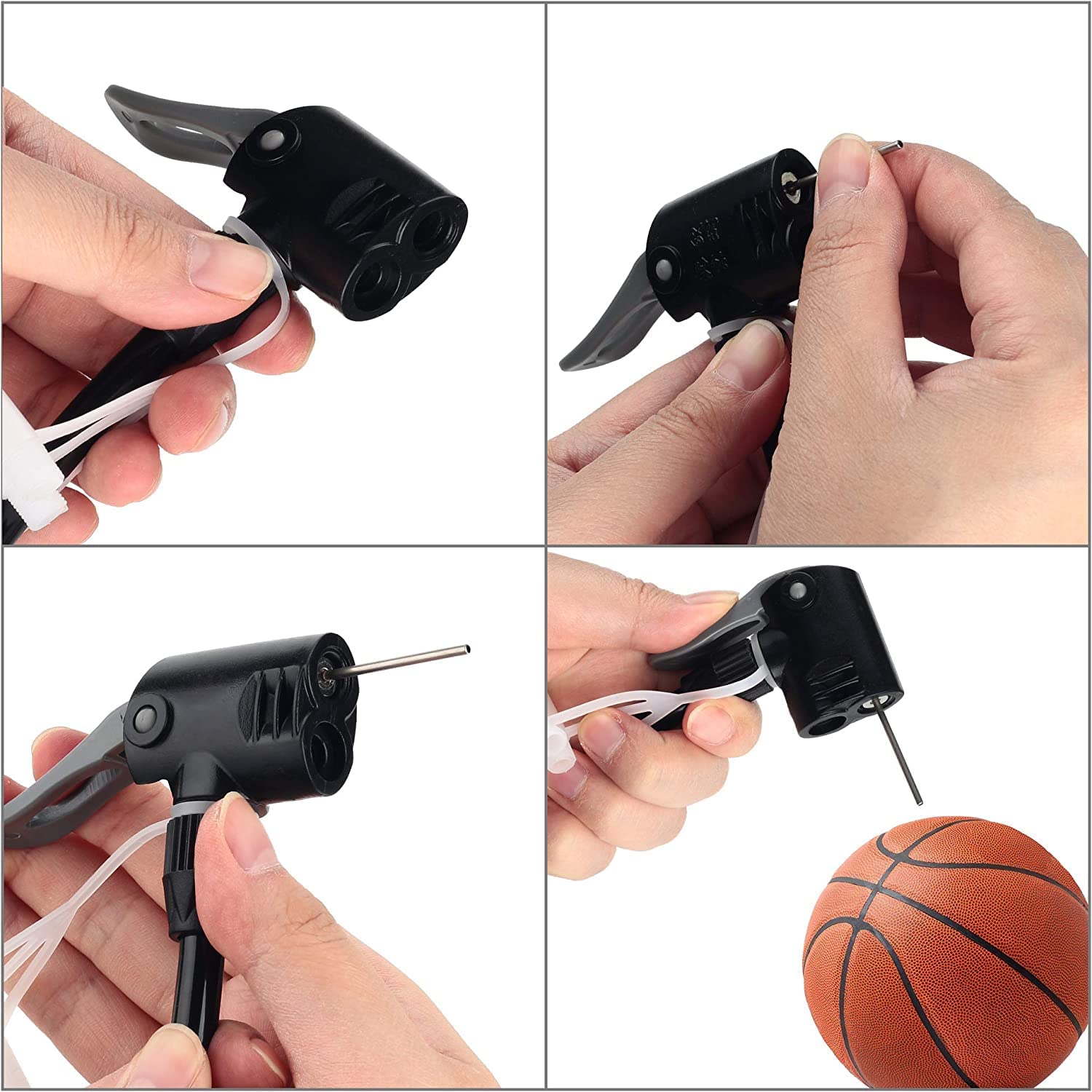 IGADG- Making Life Simple Portable Double Barrel Foot Pump Air Compressor for Bike Air Pump for Motorbike Bicycle for Football Cycle Pumps for Bicycle car air Pump (Double Cylinder) 1