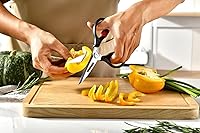 Vista 8 de Kitchen Scissors - Heavy Duty Utility Come Apart Kitchen Shears for Chicken, Meat, Food, Vegetables - 9.25 Inch Long Black & Red