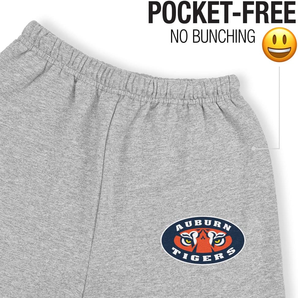 LOGOVISION Auburn University School Logo Mens Jogger Sweatpants, Athletic Heather