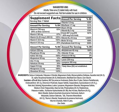 Miniatura 3 de Centrum Silver Adultos 50+ 325 tabletas (paquete de 1) - Paquete con exclusivo organizador de píldoras Gabrenz y folleto Gabrenz - 10 hábitos