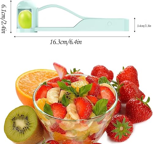 Miniatura 2 de Cortador de frutas, cortador de uva, rebanador de uva para bebés, herramienta de corte de fresa, tomate cereza de uva, ensalada de frutas y