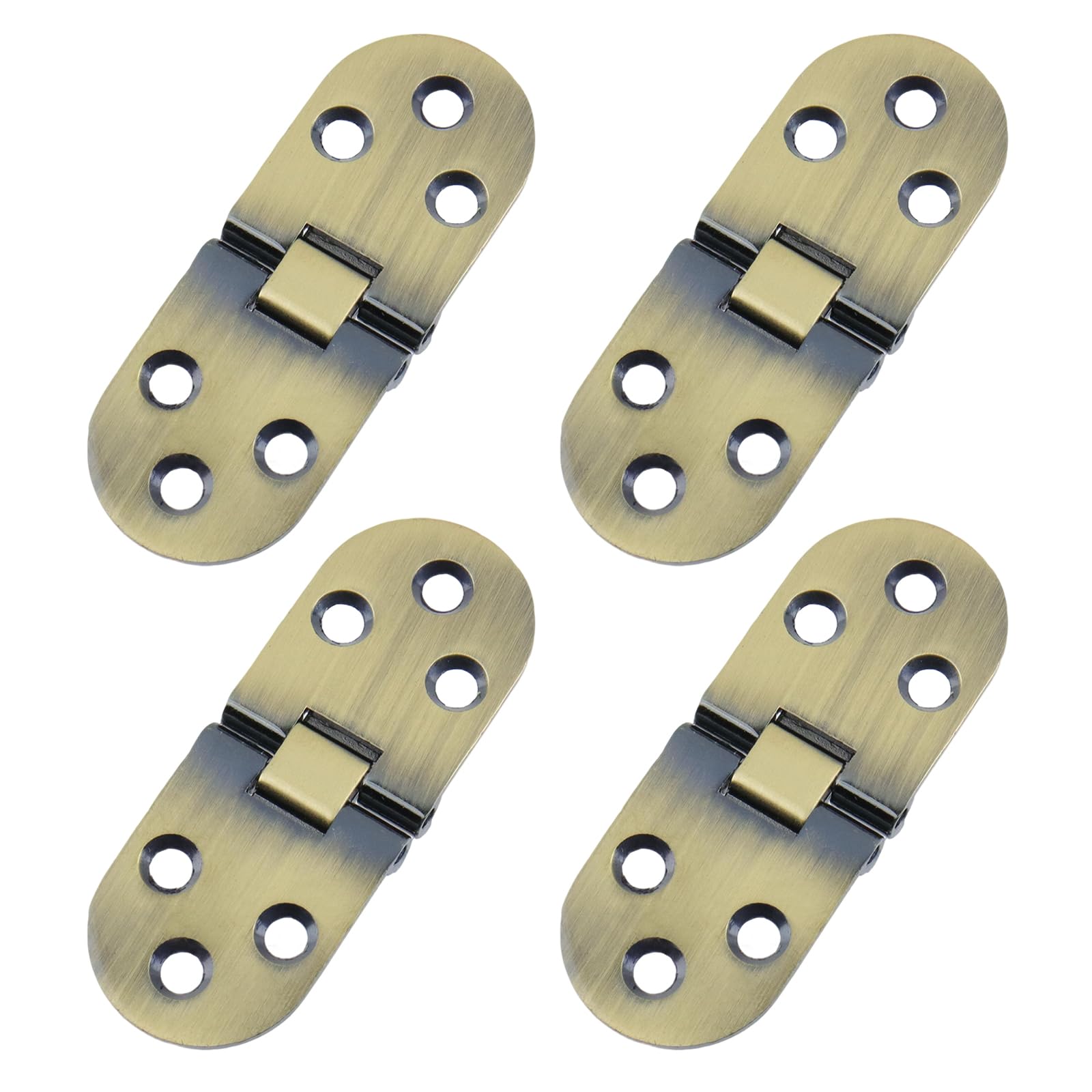 T Tulead Bronze Folding Table Hinges Furniture Hinges Zinc Alloy Butler Hinge Flip Hinge 3.13"x1.16" Pack of 4 with Mounting Screws