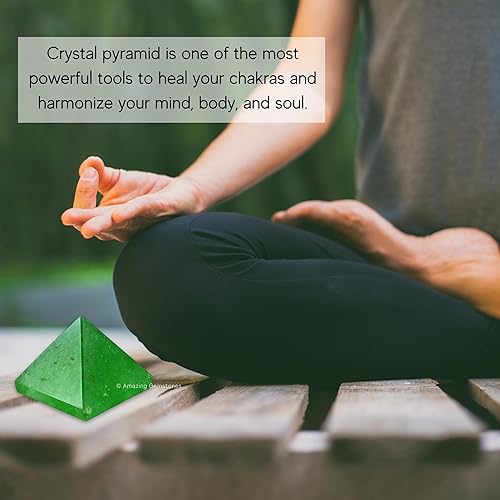 Miniatura 166 de Amazing Gemstone Piedras curativas de cristal de pirámide de labradorita, gran figura piramidal de 1 pulgada de pirámide de piedra natural