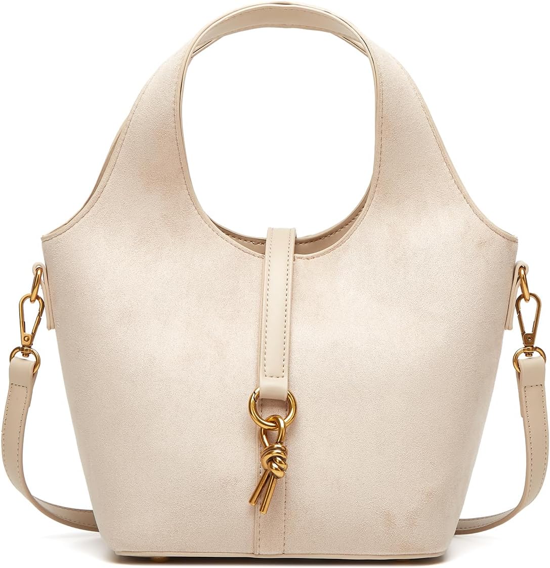 Women Bucket Bag PU Leather Hobo Bag Fashion Shoulder Crossbody Vintage Tote Small Handabg Purse