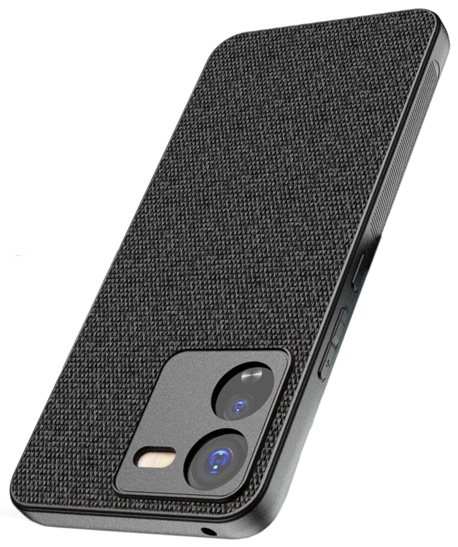 Kapa Soft Full Fabric Protective Back Case Cover for IQOO Z9 | Shockproof Slim Hard Anti Slip Back Case (Black) (B0D3DHM3MJ) Amazon Price History, Amazon Price Tracker
