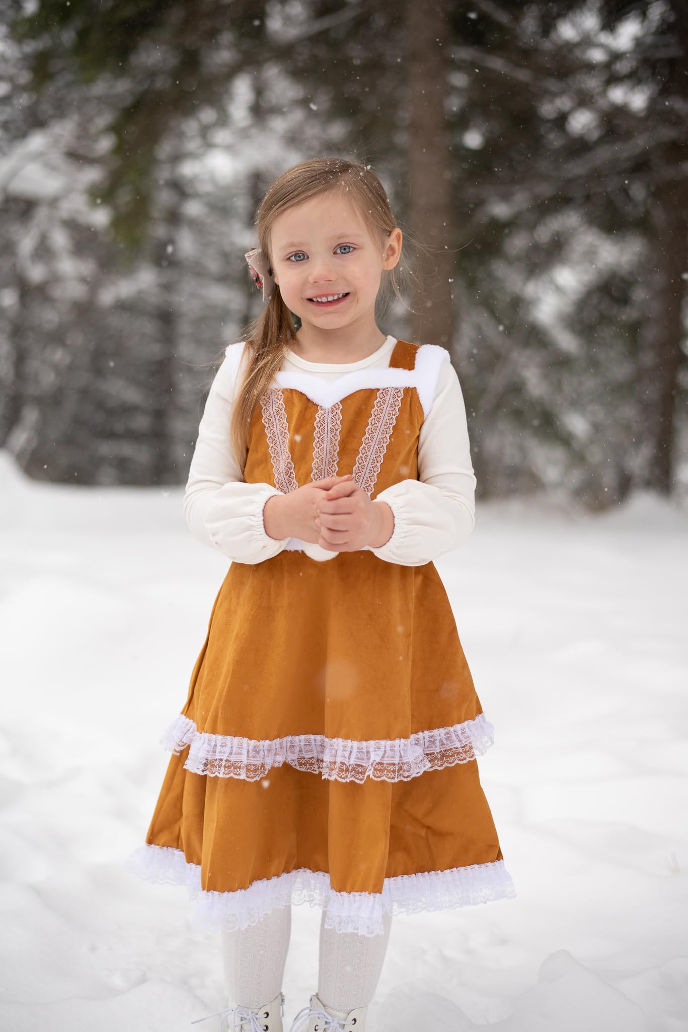 ReliBeauty Déguisement Renne pour Filles Costume Cerf Robe Noël pour Enfant