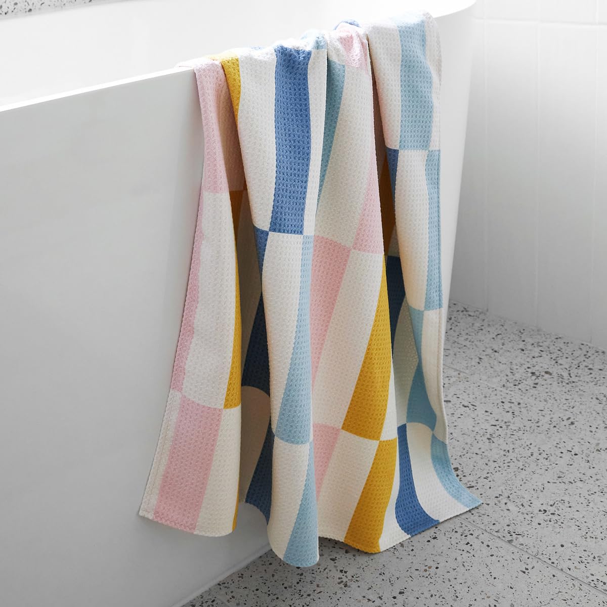 Dock & Bay Quick-Dry Bath Towel — Super Absorbent, 100% Recycled Waffle Fabric, Includes Bag (Large 63x28") - View #9
