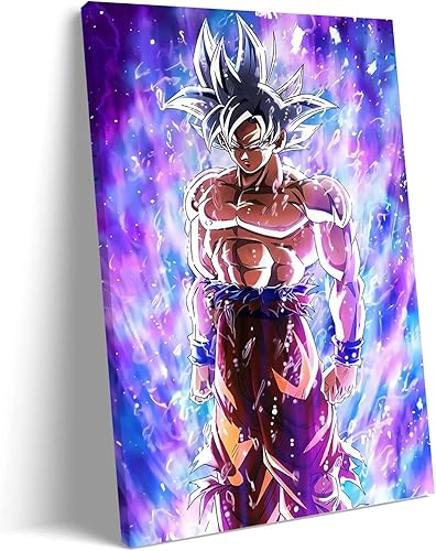 Póster de anime japonés de Dragon Ball Goku para decoración moderna de pared del hogar o regalo para fanáticos del anime (12 x 18 pulgadas, rollo de disponible en Yaxa Colombia