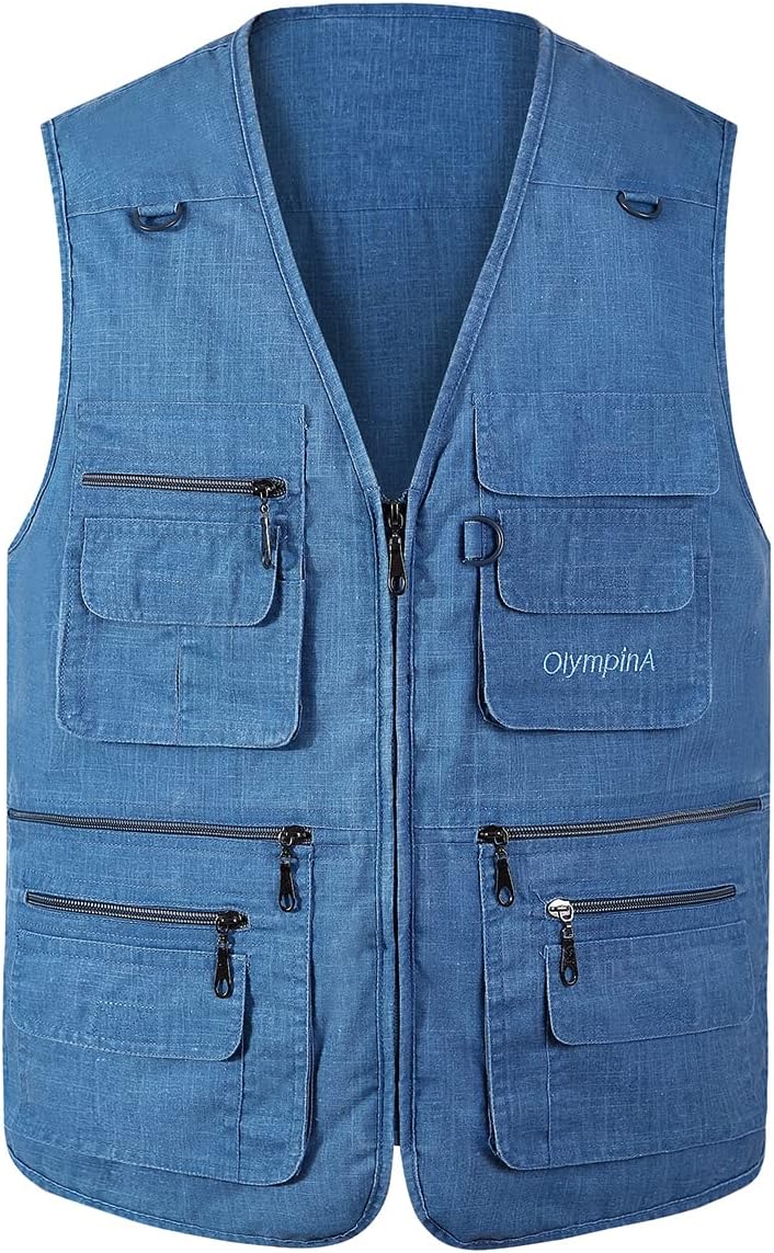 Mens Outdoors Fishing Vest Multi Pocket Waistcoats Martinique Ubuy