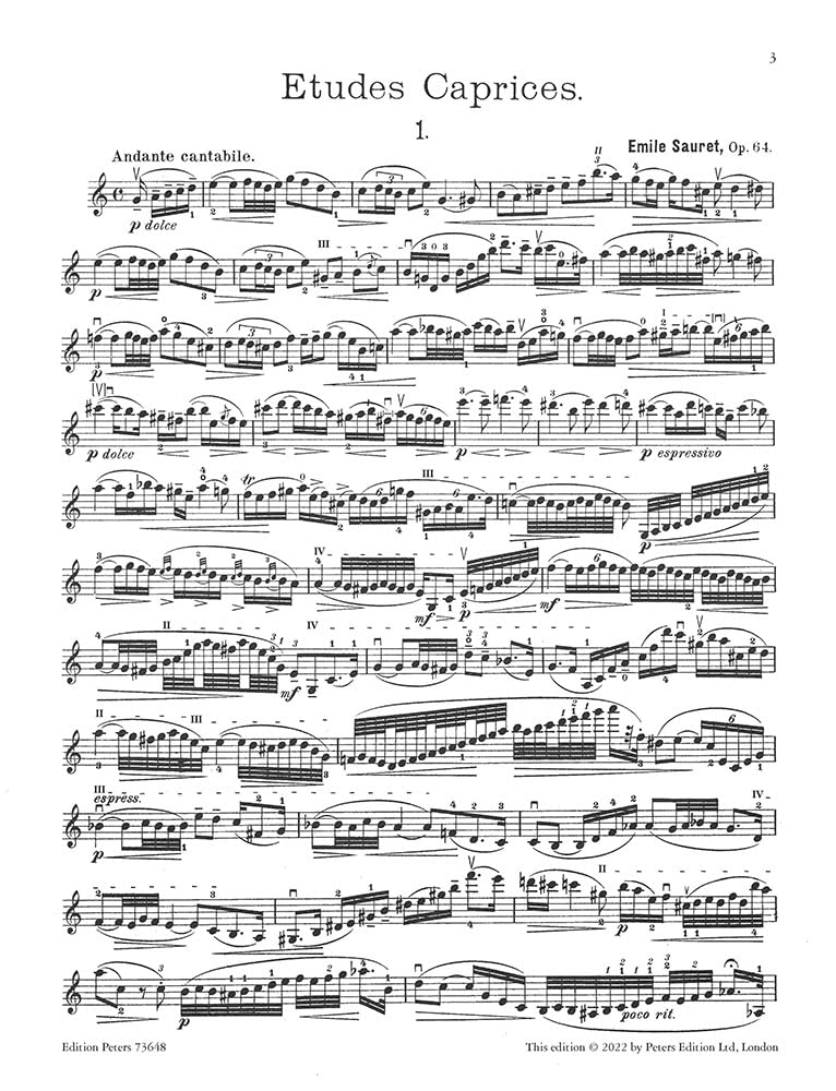 24 Etudes Caprices, Op. 64 - Violin