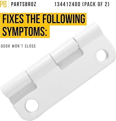 Miniatura 3 de 134412400 - Bisagras para puerta, compatible con lavadora de secadora Frigidaire Kenmore Crosley Westinghouse - Sustituye a AP3842668 1154774