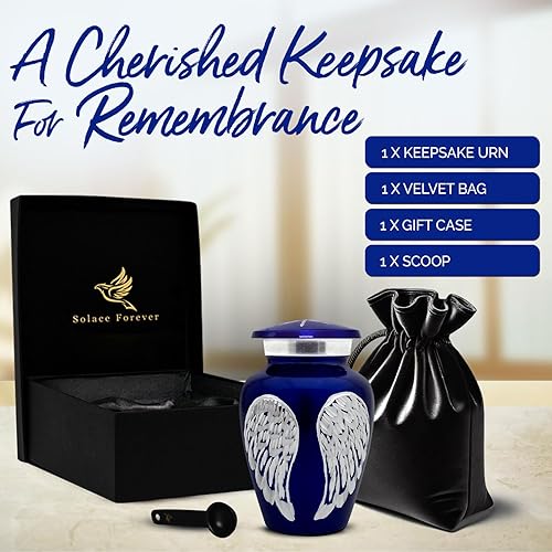 Miniatura 2 de Urna pequeña para cenizas humanas, mini urna de recuerdo para honrar a tus seres queridos, con capacidad para 3 pulgadas cúbicas, homenaje