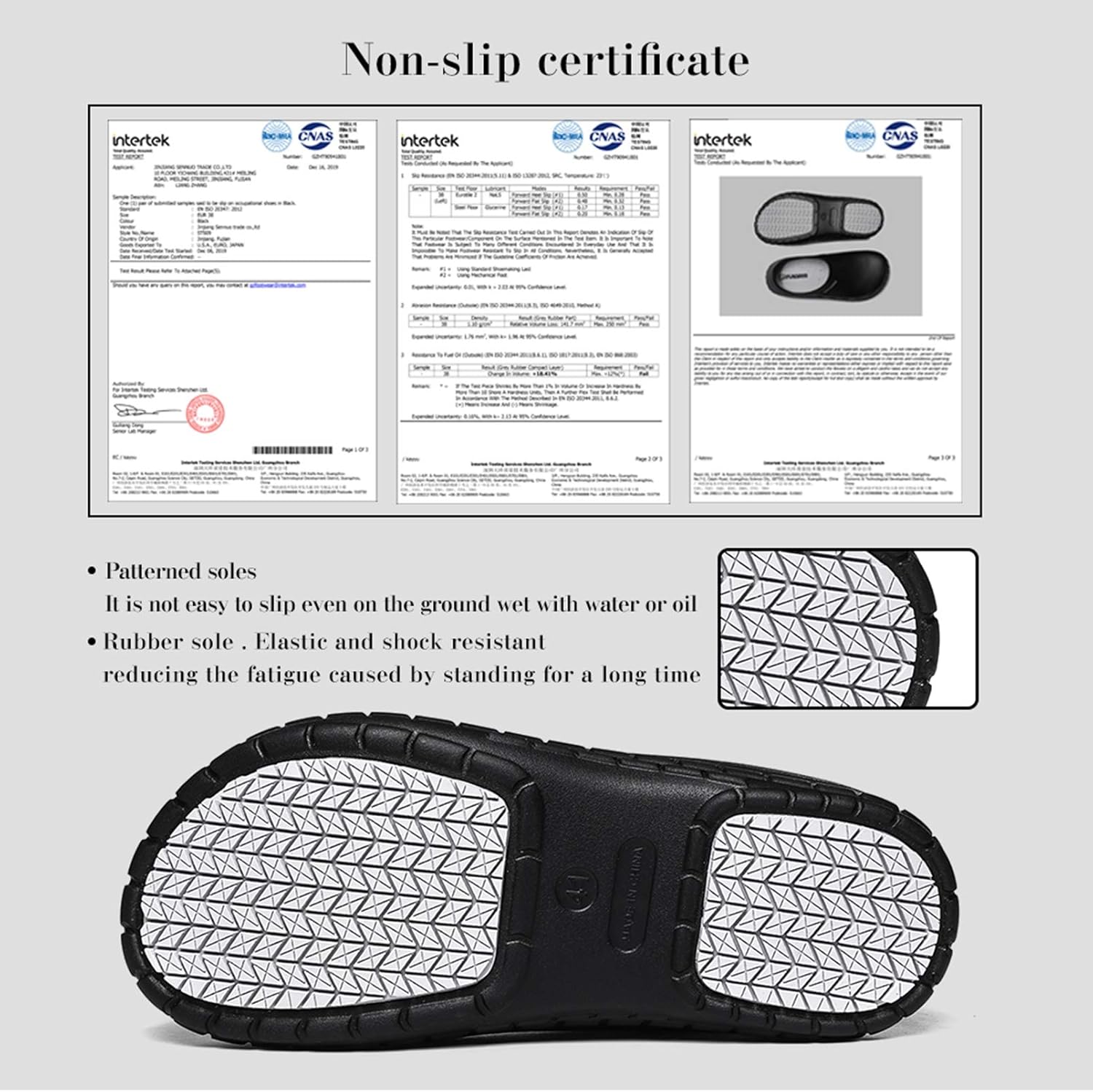 FULORIS Non Slip Chef Shoes for Men, Men's Work Shoe, Waterproof Clogs for Men, Kitchen Clog