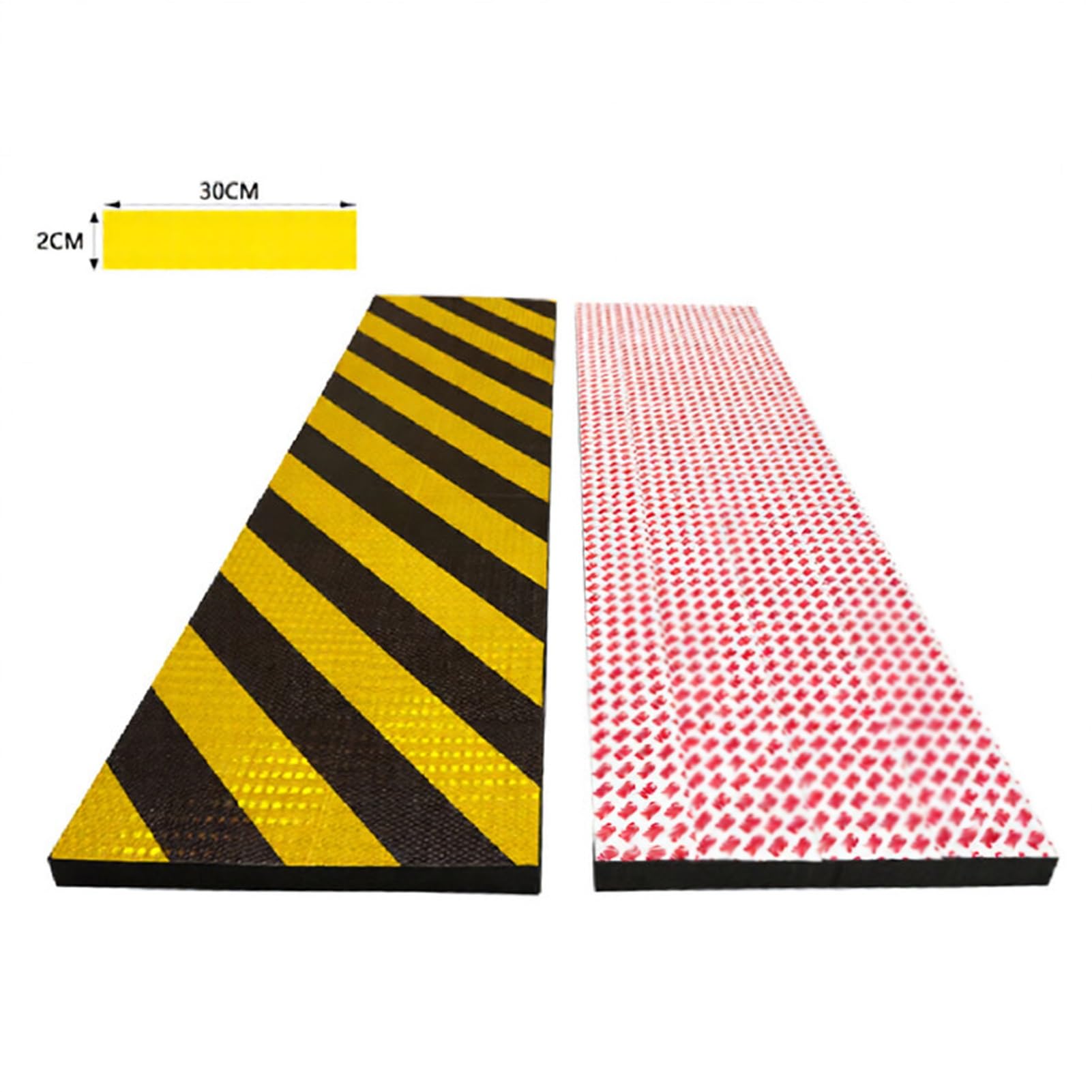 Tiras protectoras de bordes de espuma autoadhesivas, de 39 pulgadas, reflectante industrial, amarillo y negro, acolchado de seguridad para garaje, almacén y fábrica (forma plana, 10 unidades)