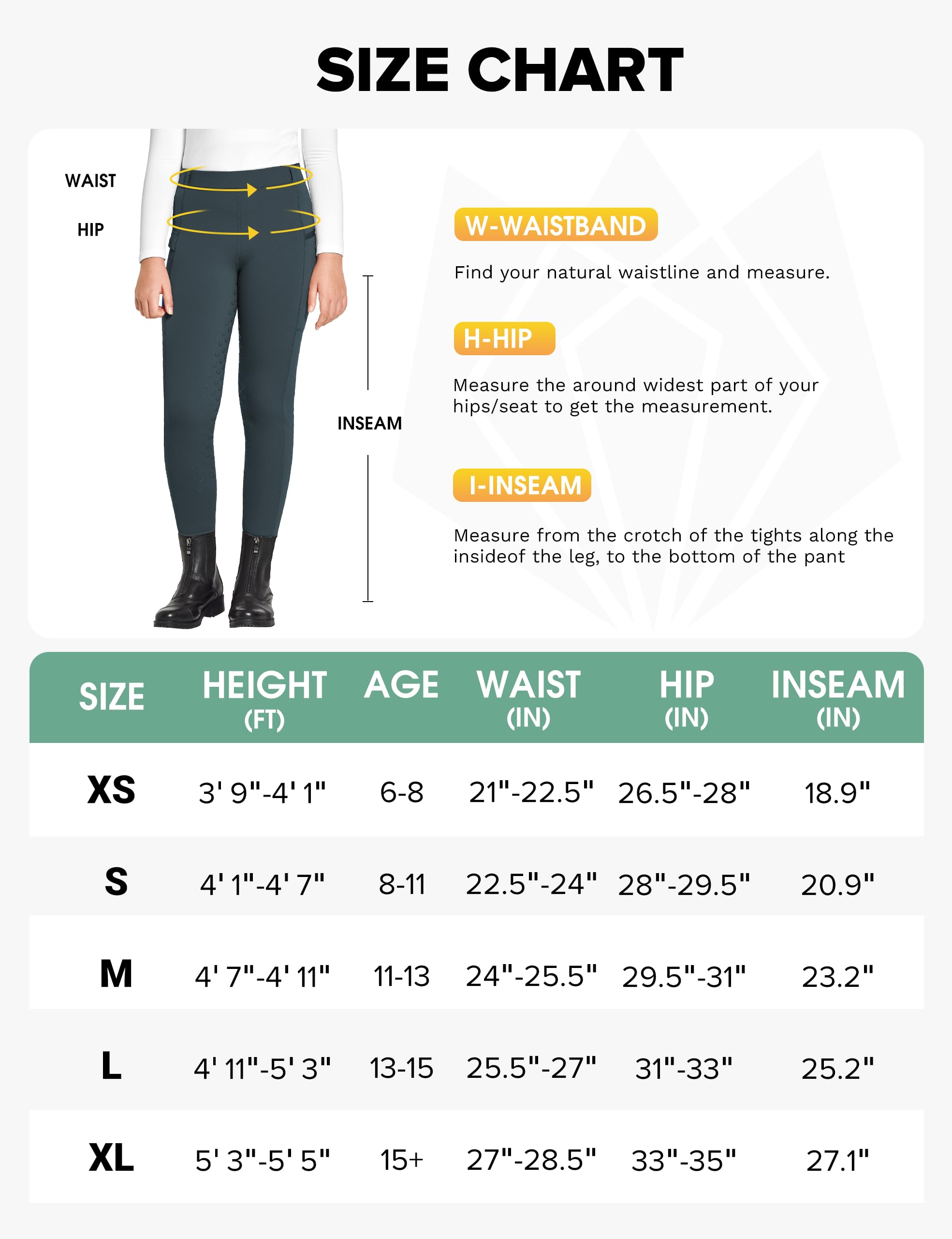 FitsT4 Sports Pantalon d'équitation d'hiver pour enfant - En silicone - Avec poche pour téléphone portable et poches