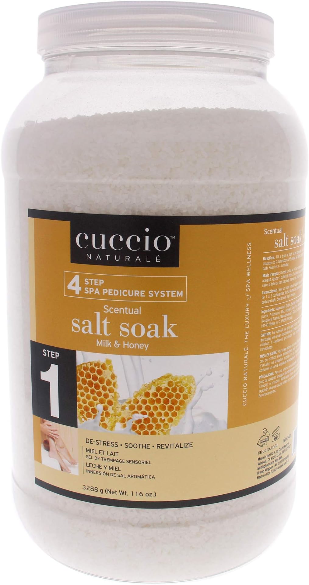 Cuccio Milk & Honey Scentual Salt Soak 3288g