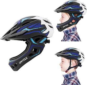 ONTYZZ Casque Intégral Enfant ONTYZZ avec Mentonnière Amovible