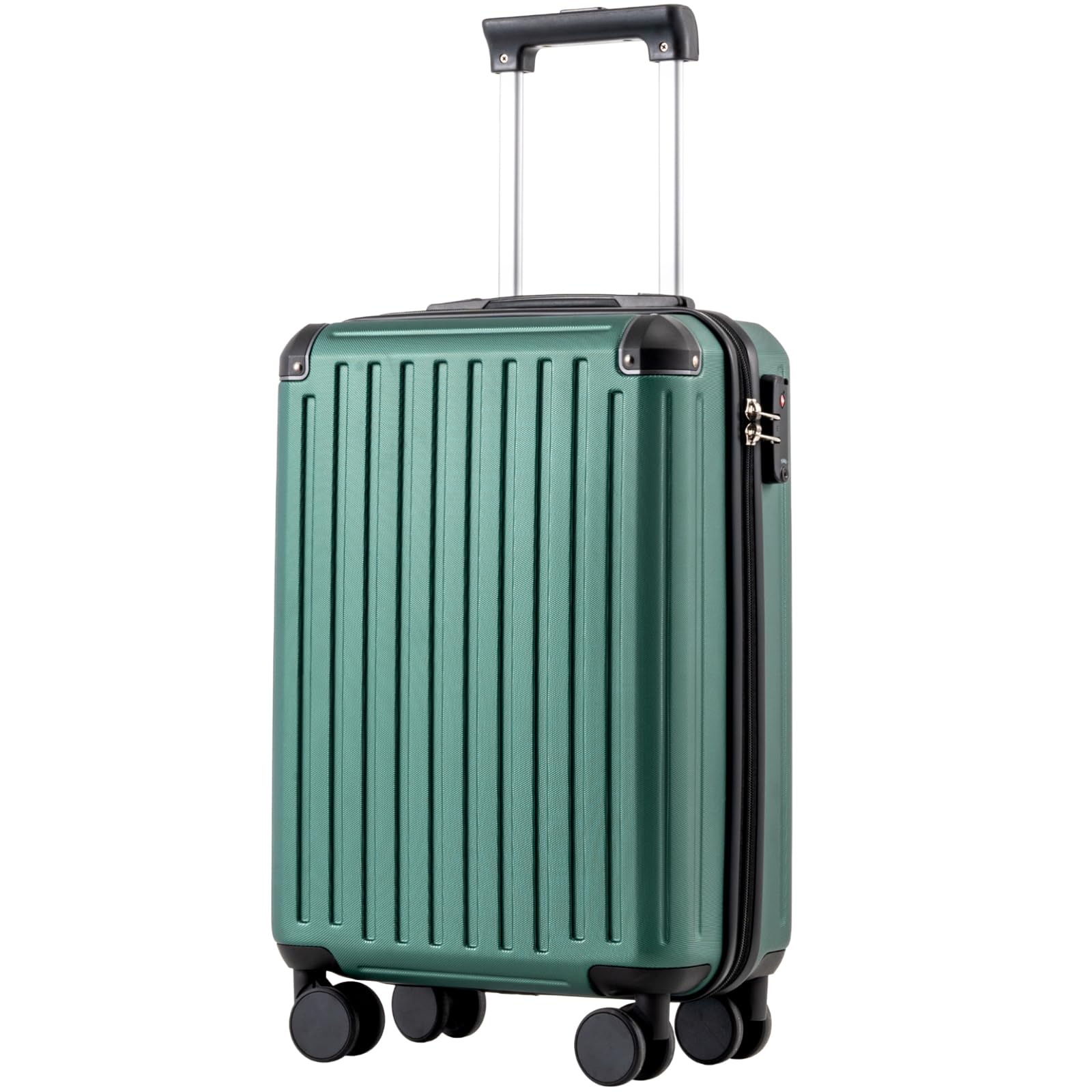 COOLIFE Kabinenkoffer 55X35X20cm für Ryanair Flugzeug Handgepäck Kabinengepäck Hartschalenkoffer mit TSA-Schloss und 4 Zwillingsrollen 2 Jahre Garantie