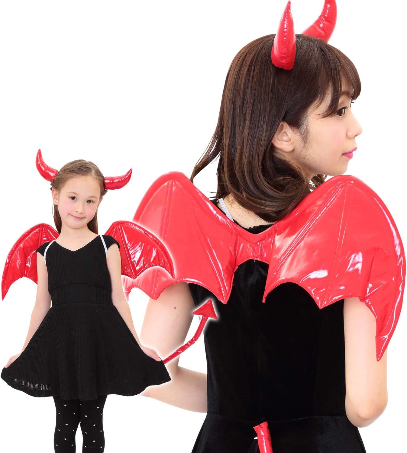 クリアストーン(Clearstone) コスプレ ハロウィン デビルパーツセット ユニセックス レッド クリアストーン(Clearstone) コスプレ ハロウィン デビルパーツセット ユニセックス レッド