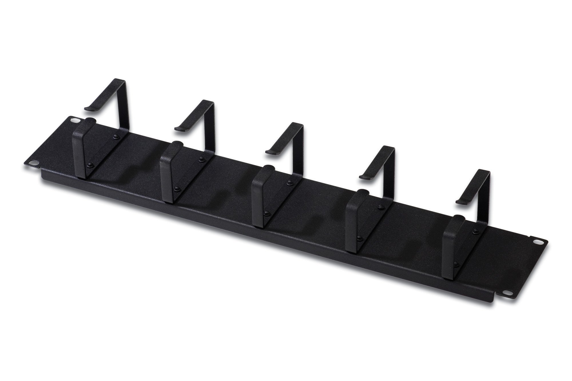 Digitus Pannello Ponticello Cavi - 2U - 5 Staffe Di Guida 88,5 X 60 Mm - 19 Pollici - Armadio Di Rete - Cavo Patch - Nero, Cavo Pannello Di Gestione 2U - 5 Anelli Di Cavi - 4