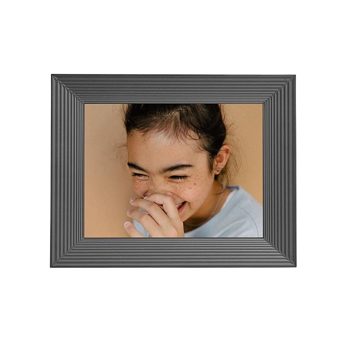 Aura Mason HD Smart Digital Picture Frame 9 Inch White Quartz