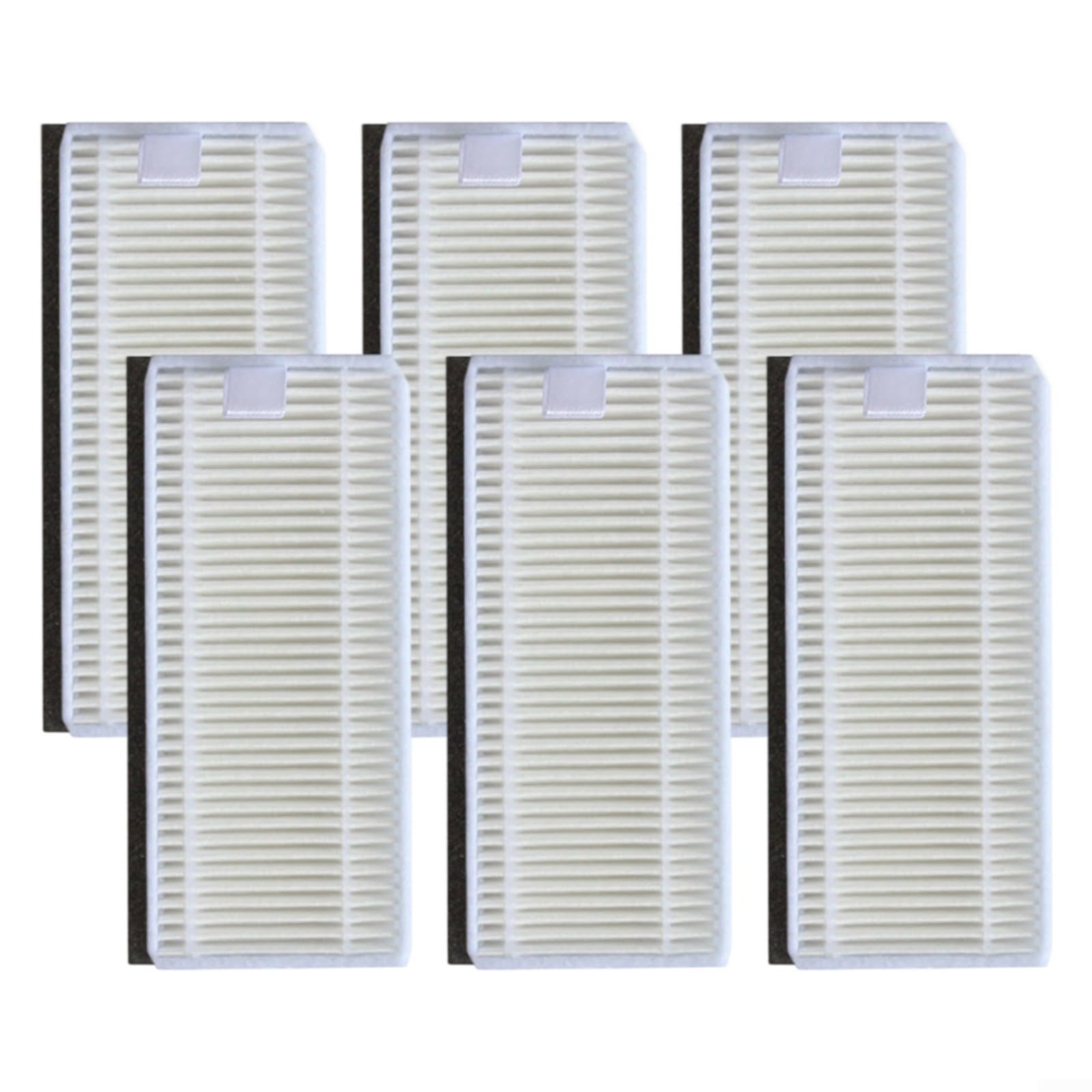 6-Pack Washable Filter Kit for Lefant M1/M2 Pro/U180/T700/M330, Easy Install, Fine Dust Capture, Hygienic Floors, High-Quality Replacement Filters