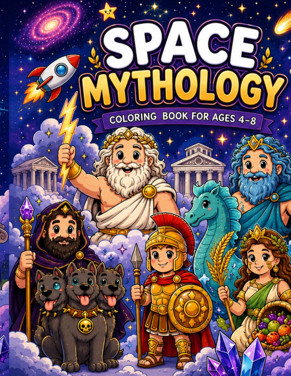 Space Mythology: Coloring book