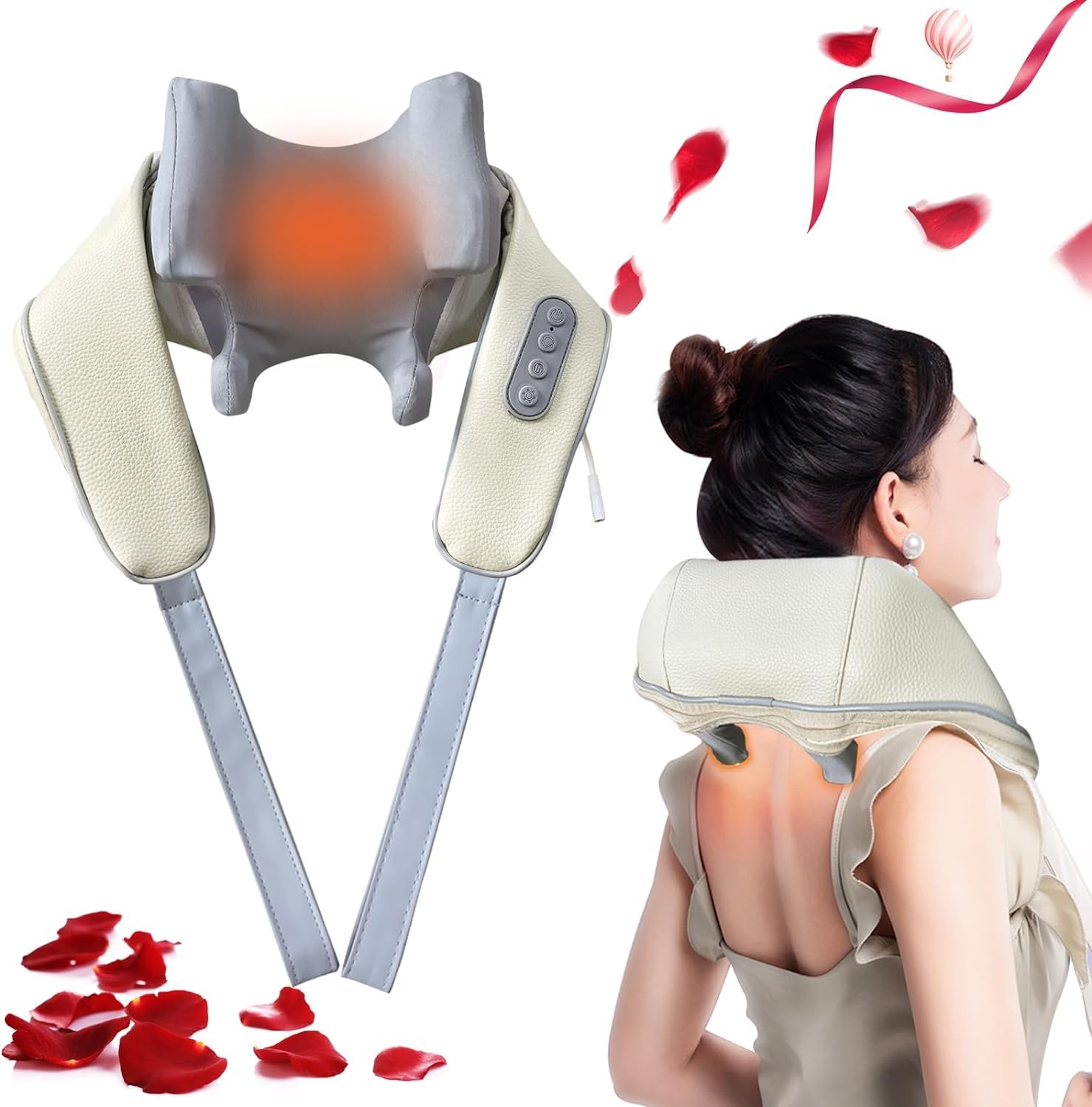 SELLASTIC Manual Dual Pressure Cervical Neck Shoulder Legs Waist Muscles Pain Relief Massage Roller, Trigger Point Roller, Acupressure Points Self Massager (Automatic) (B0CNVQ6SQ4) Amazon Price History, Amazon Price Tracker