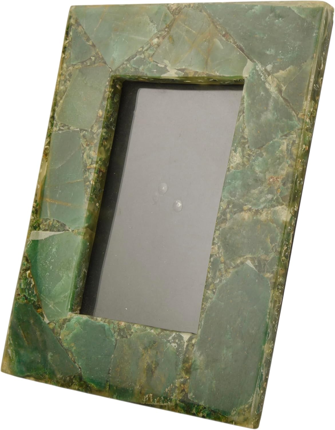 Cruiser’s Caché | Natural Agate Picture or Photo Frame | 4"x6" Green Aventurine