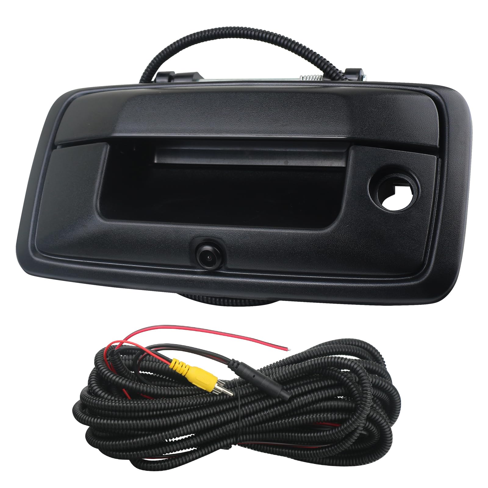 omoZone Backup Camera Tailgate Handle Rear View Camera Liftgate Latch Handle with Keyhole Compatible with 2016-2019 Chevrolet Chevy Silverado GMC