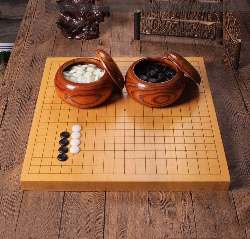 Set di Scacchiera Go Set Tavola Cinese in Legno Nuovo Pezzo