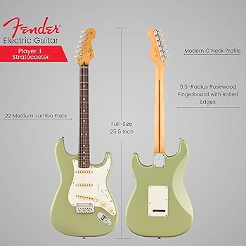 Amazon.com: Fender Player II Stratocaster, Rosewood Fingerboard