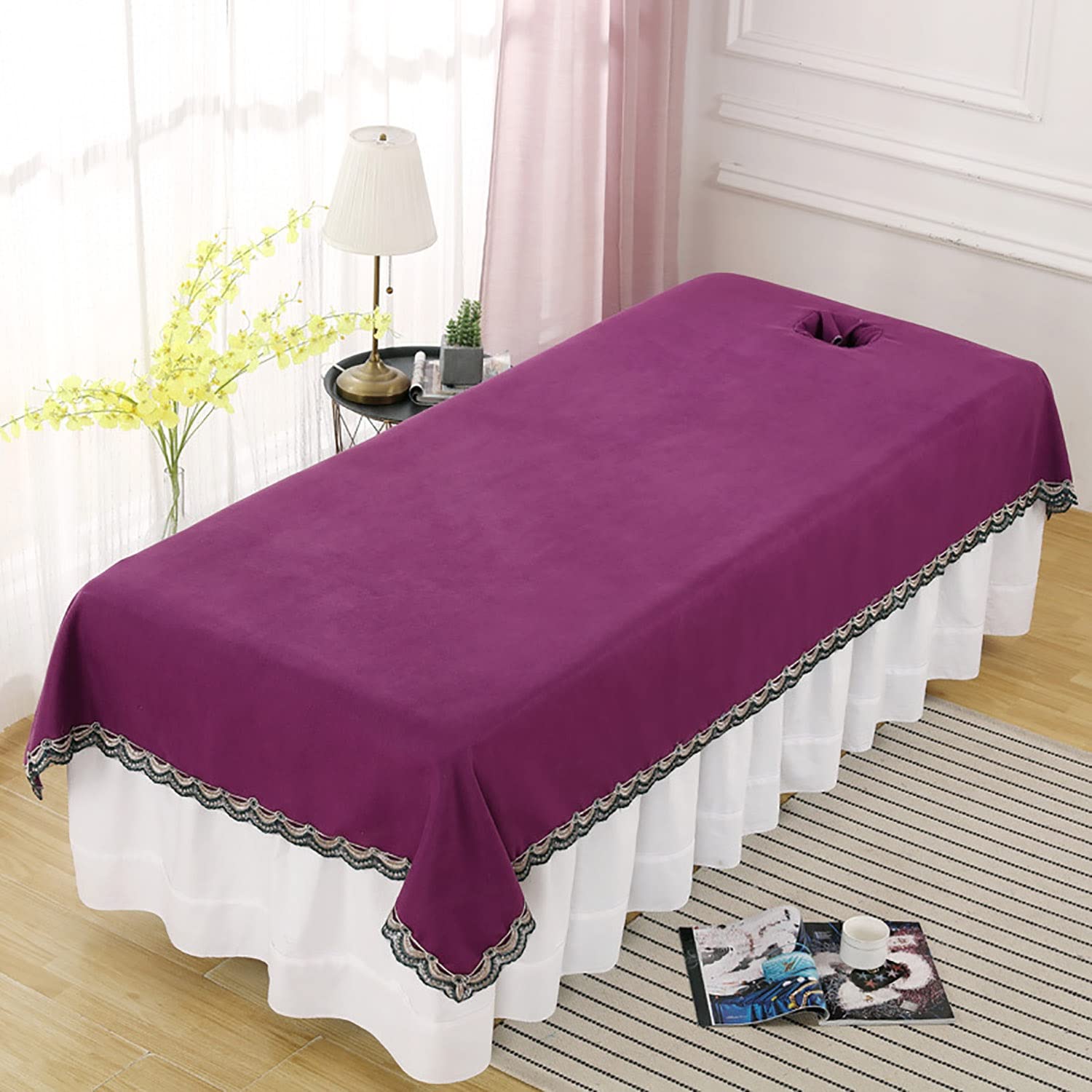 Sábana de mesa de masaje con agujero facial que transforma tus sesiones en un refugio de paz
