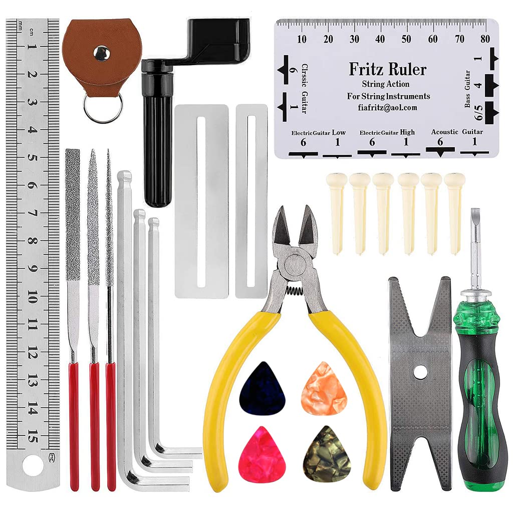 Serplex® 26Pcs Guitar Repair Tool Kit Guitar Maintenance Kit with Wire