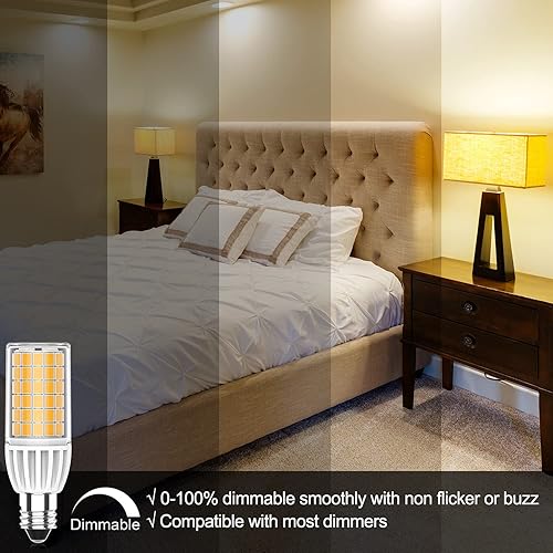 Miniatura 5 de RuLEDne Bombilla LED E11 regulable, AC120V blanco cálido 3000K 5W, reemplazo halógeno de 60 vatios, certificación UL CUL, JDE11 Mini bombilla LED