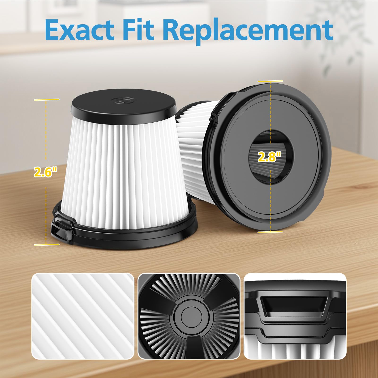Kit De Filtres De Rechange Pour Aspirateur Shark BU3523/BU3521/BU3120 - Lavables, 8 Pièces