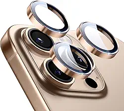 ESR para protetor de lente de câmera para iPhone 16 Pro Max/16 Pro/15 Pro Max/15 Pro/14 Pro Max/14 Pro, protetores de lente individuais HD ultrarresistentes, vidro temperado ultrafino, 1 unidade