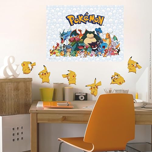 Miniatura 4 de RoomMates RMK3596SCS Pokemon Pikachu - Calcomanías de pared para despegar y pegar
