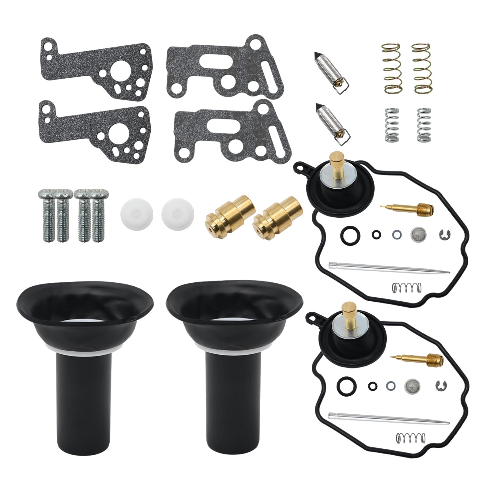 Vergaser-Reparatursatz Ersatz für Yamaha Virago 535 500 XV535 XV500 XV Vergaser, Vergaser-Kit mit Kolbenkolben-Absperr-Schwimmernadel-Teilen