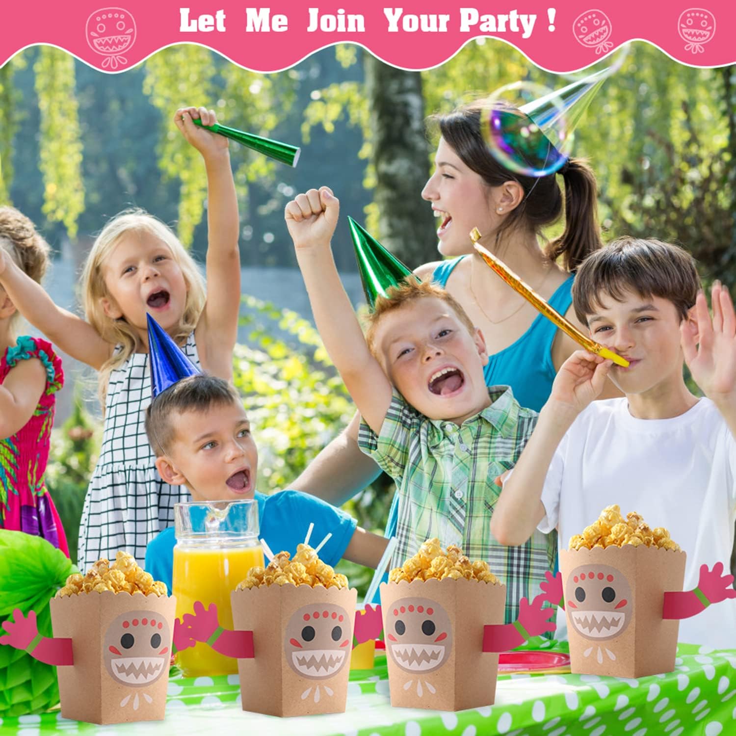 Hawaii Popcorn Box DIY Snack Popcorn Box Luau Party Supply Hawaiian Birthday Party Decoration Party Supply Hawaiian Party Decoration Party Favors(12PCS)