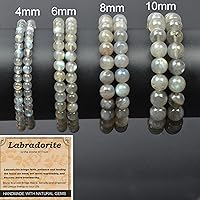 Vista 241 de MASSIVE BEADS Pulsera elástica de yoga hecha a mano con piedra natural, cristal curativo, energía, regalos para adultos unisex de 0.157 in, 0.236