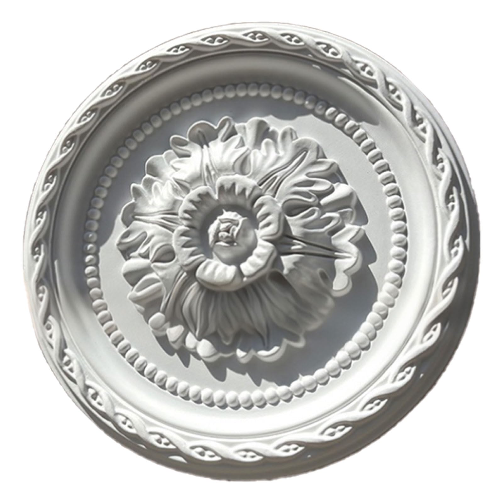 Foelanne White W Round Pu Ceiling Medallion White 29-62Cm(,31Cm)