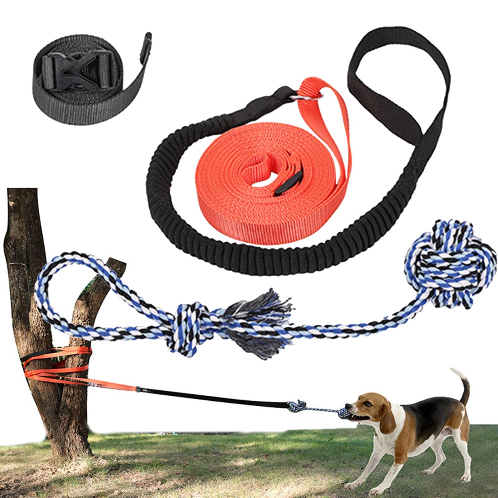 Jouets en corde pour chiens avec balle intégrée haute résistance