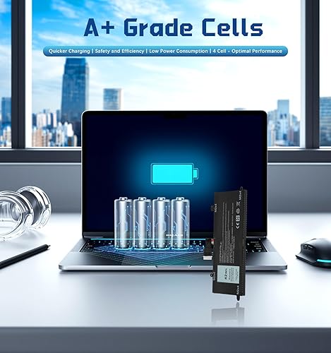 Miniatura 6 de PW23Y - Batería de repuesto para Dell XPS 13 936020179360-D1605G9360-D1605T Series, 6400mAh 60Wh 4-Cell Li-ion Ultrabook Batería para XPS