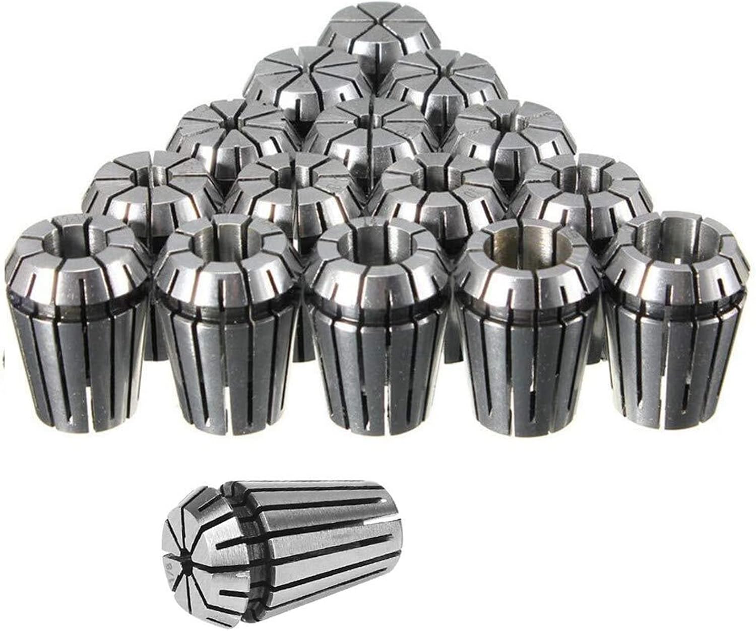 15-Piece, ER25 Straight Bore Collet Set, 2mm - 16mm ER25スプリング 