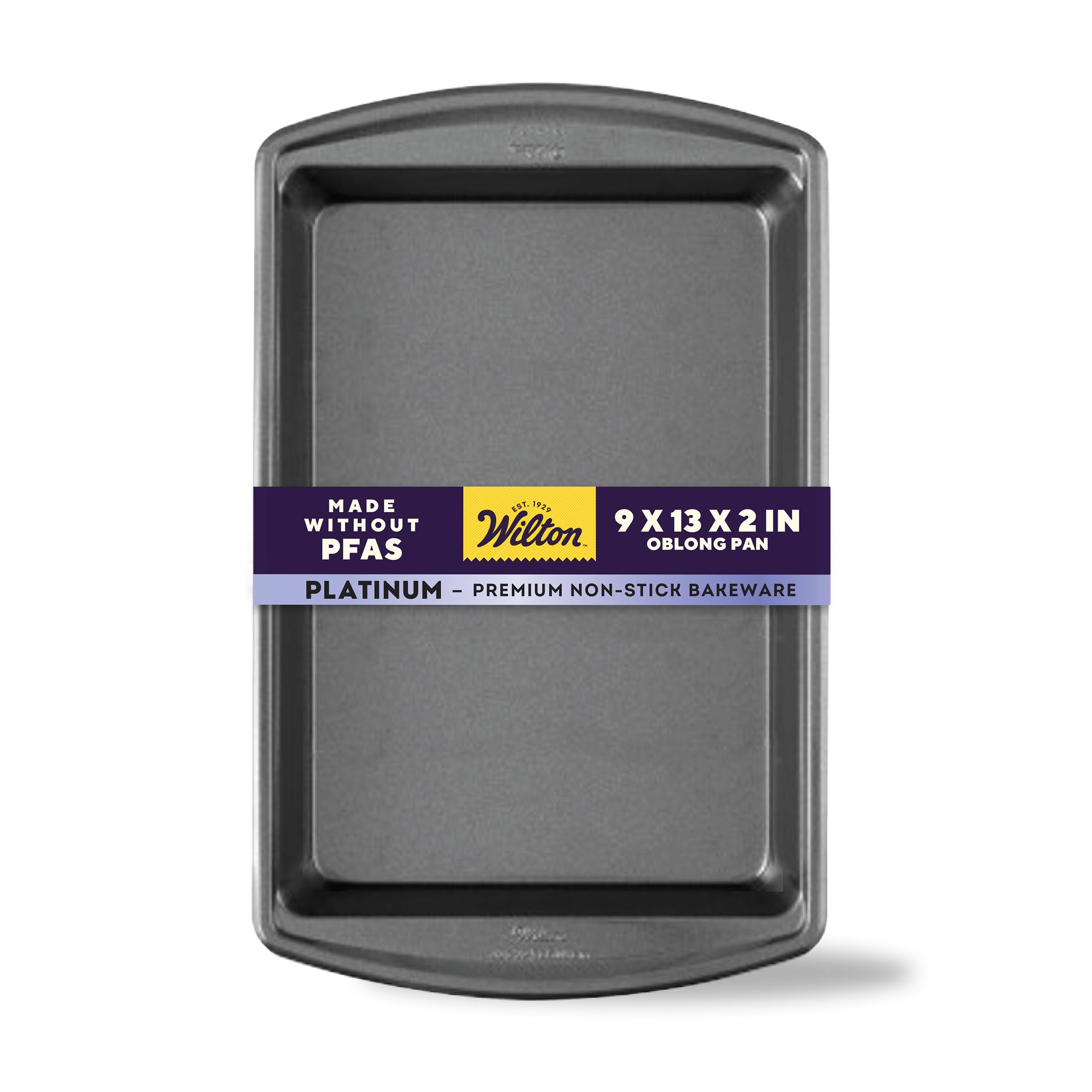 Wilton Platinum Non-Stick Oblong Baking Pan Silver