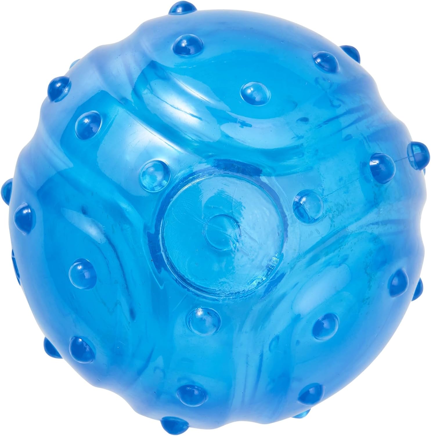 Dog Dental Toys Bacon Flavored Scented Tough Blue Rubber Choose Ball Bone Tripod or Sets (Small Set - All 3 Toys)