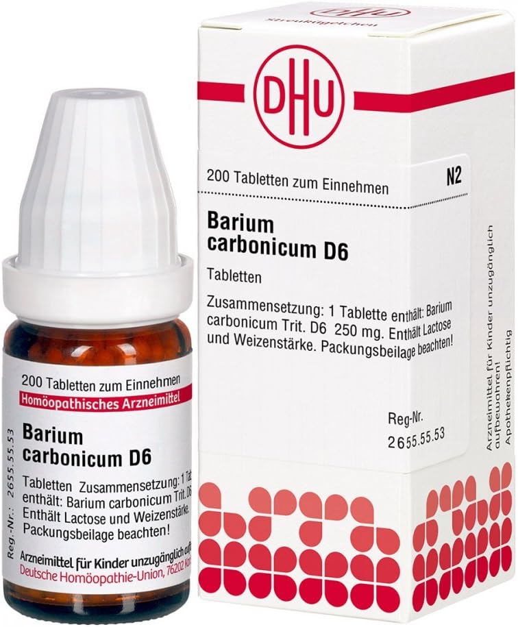 Barium Carbonicum D 6 Tablets 200 St