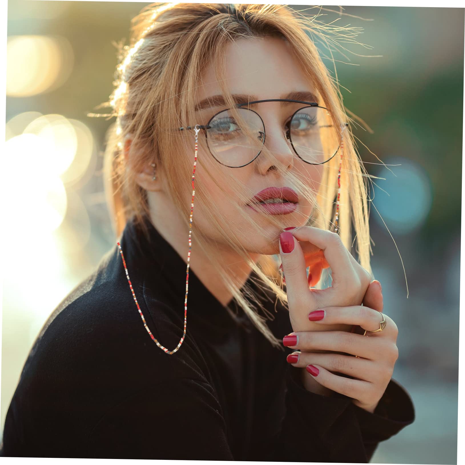 LIFKOME 3 Juegos De Cadenas Para Colgar Gafas Reutilizables Con Estilo Accesorio Para Gafas De Sol Fácil De Usar Multifunción 8 Piezas X 3